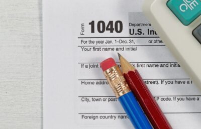 A portion of the Form 1040