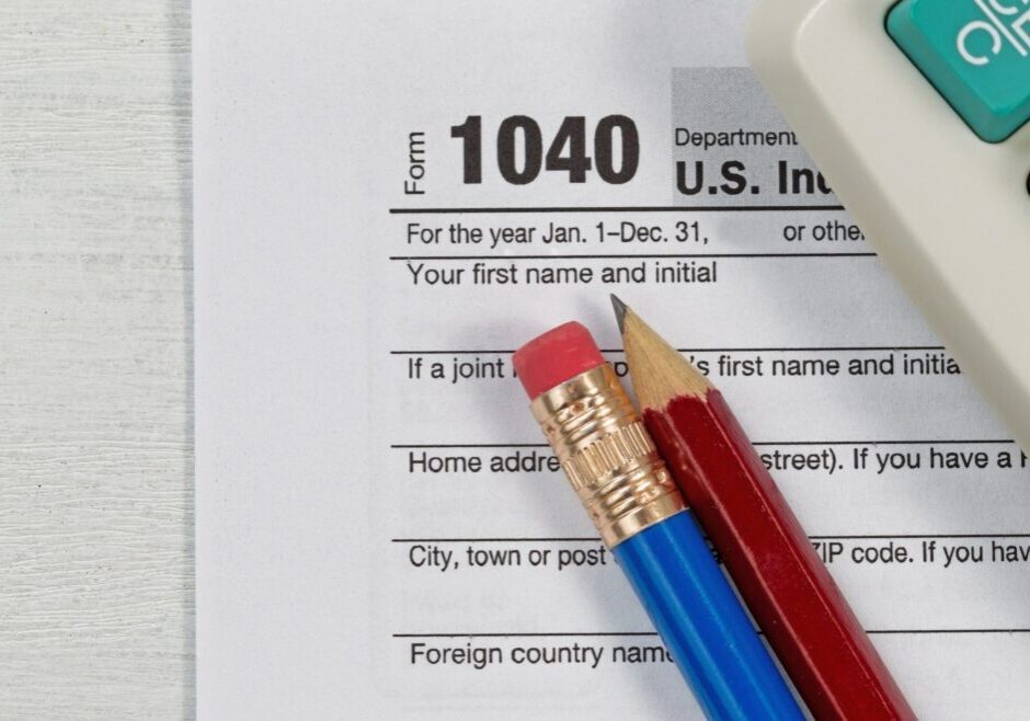 A portion of the Form 1040